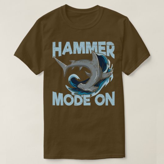 Hamer Modus Aan Citaat voor een Hamerhaai Liefhebb T-shirt (Design voorkant)