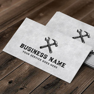 Hamer & Moersleutel Handyman Reparatie Service Visitekaartje