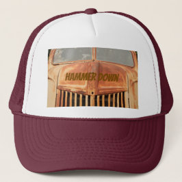 Hamer omlaag hoed trucker pet