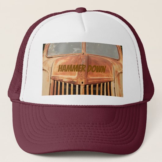 Hamer omlaag hoed trucker pet (Voorkant)