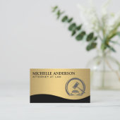 hamer | Recht en orde | Justitie Visitekaartje (Staand voorkant)