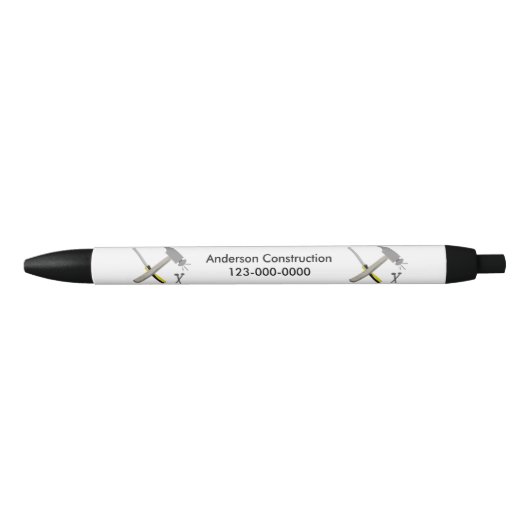 Hamer, Schroevendraaier Constructie Ontwerp Zwarte Inkt Pen (Voorkant)