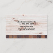 Hamer | Schroevendraaier | Hout | Meetlint Visitekaartje (Achterkant)