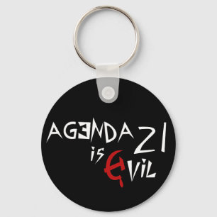 Hamer Sikkel Agenda 21 is Kwaad Sleutelhanger
