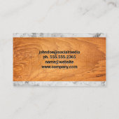 Hamer Sleutel | Hout Marmer Visitekaartje (Achterkant)