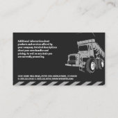 Hamer Sleutel | Stortbak Truck Visitekaartje (Achterkant)