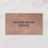 Hamer Sleutelborstel Zaag | Handyman Visitekaartje (Achterkant)