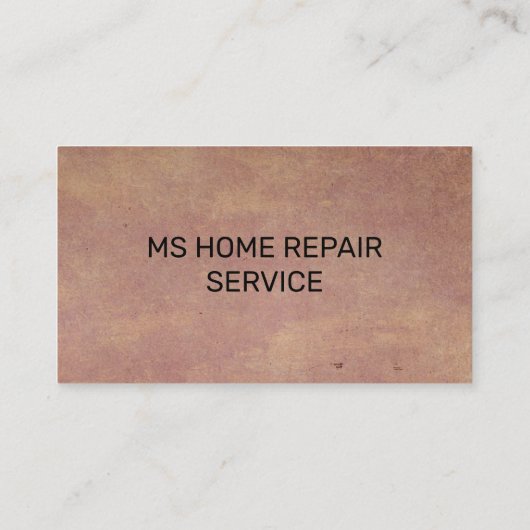 Hamer Sleutelborstel Zaag | Handyman Visitekaartje (Achterkant)