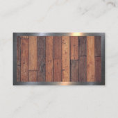 Hamer Sleutelconstructie | Houten Planken Visitekaartje (Achterkant)