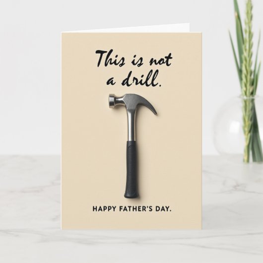 Hamer Tijd Vaderdag Kaart (Voorkant)