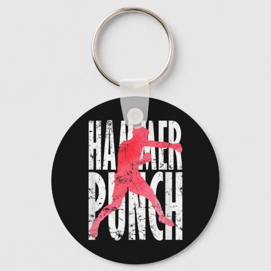 Hamer Vuist Boksen MMA Sleutelhanger (Voorkant)