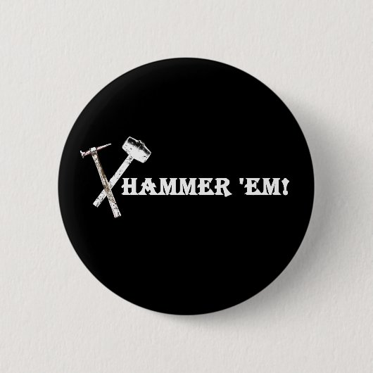 Hamer ze! Funky Button (Voorkant)