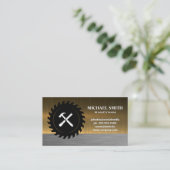 Hamerbeitel | Cirkelzaag | Metalen Visitekaartje (Staand voorkant)