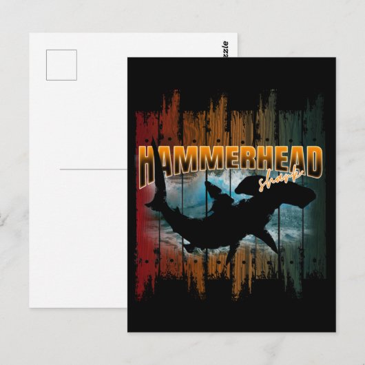 hamerhaai briefkaart (Voorkant / Achterkant)