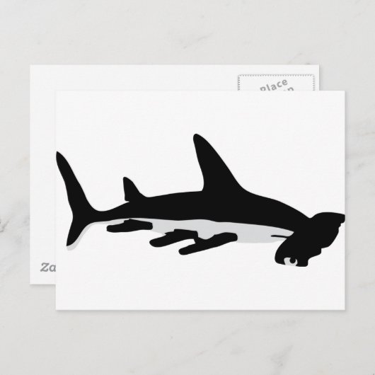 hamerhaai briefkaart (Voorkant / Achterkant)