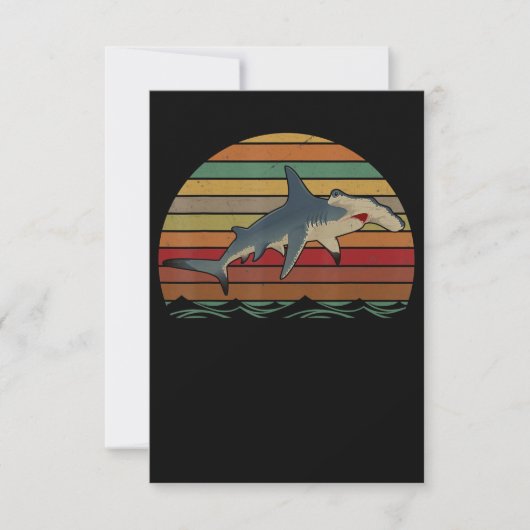 hamerhaai grappig cadeau bedankkaart (Voorkant)