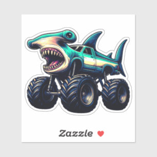 Hamerhaai Monster Truck  Sticker