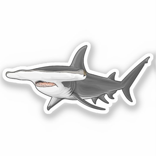 Hamerhaai Sticker (Voorkant)