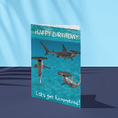 Hamerhaai Verjaardag Grappig Kaart