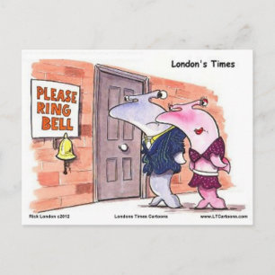Hamerhaaien @ Deur Funny Gifts T-shirts Etc Briefkaart