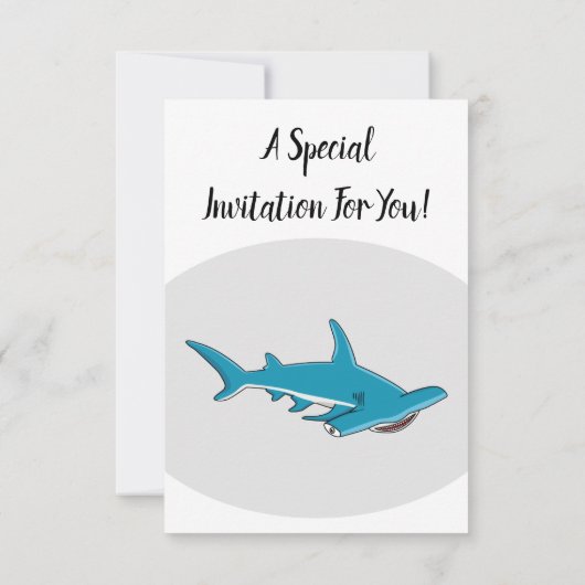 Hamerhaathaiaardappel stripillustratie  kaart (Achterkant)