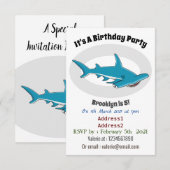 Hamerhaathaiaardappel stripillustratie  kaart (Voorkant / Achterkant)