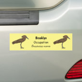 Hamerkop-vogelschildering Bumpersticker (Op auto)