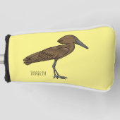 Hamerkop-vogelschildering Golfheadcover (Voorkant)