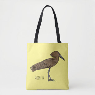 Hamerkop-vogelschildering Tote Bag