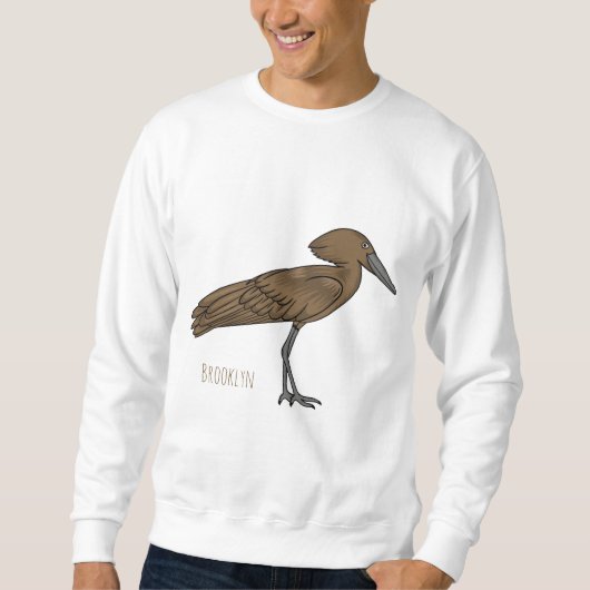 Hamerkop-vogelschildering Trui (Voorkant)