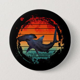 HAMERKOPHAI VINTAGE ZONSONDERGANG RONDE BUTTON 7,6 CM