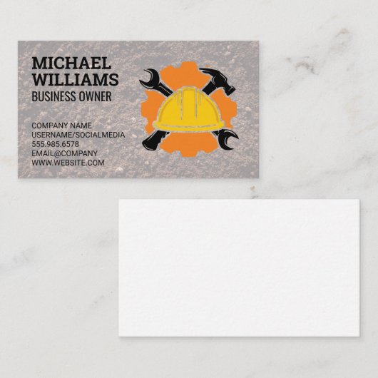 hamermoersleutel | Hard Pet Logo Visitekaartje (Voorkant / Achterkant)