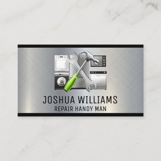 Hamermoersleutel | Metalen apparaten Visitekaartje (Voorkant)