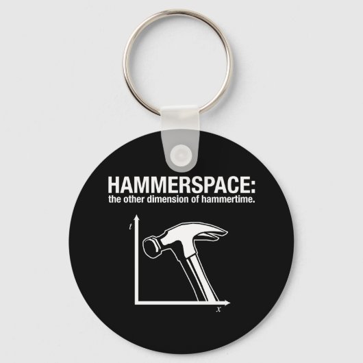 hamerruimte: de andere dimensie van hamertijd. sleutelhanger (Voorkant)