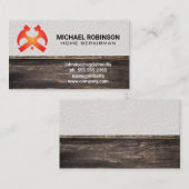 Hamers en Huis | Wandhout Visitekaartje (Voorkant / Achterkant)