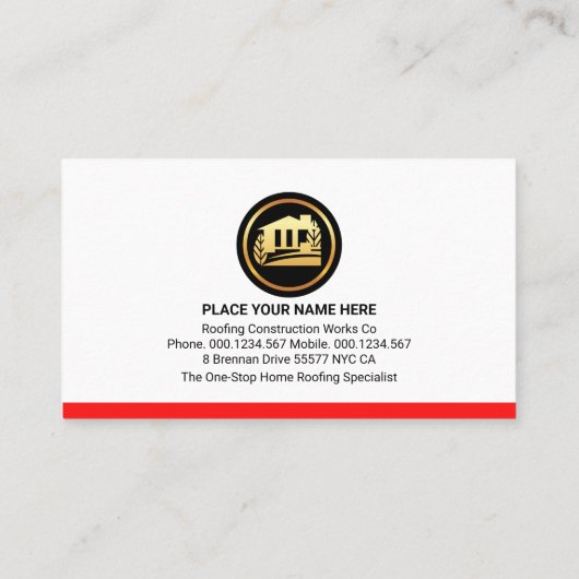 hamers op het gebouw met gaas visitekaartje (Achterkant)