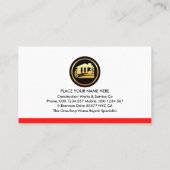 hamers op het gebouw met gaas visitekaartje (Achterkant)