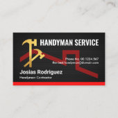 hamers op het gebouw met gaas visitekaartje (Voorkant)