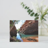 Hamersley Gorge, Karijini National Park - Briefkaa Briefkaart (Staand voorkant)