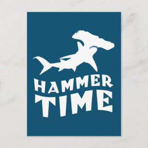 Hamertijd   Ontwerp voor hamerhaaienliefhebbers Briefkaart