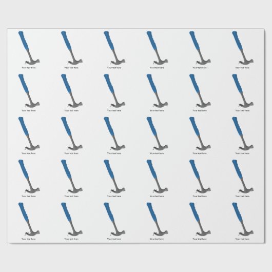 Hamertrekkende nagels cadeaupapier (Vlak)