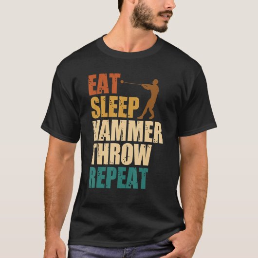 Hamerwerpen Werpen Werper Atletiek Veld T-shirt (Voorkant)