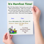 Hamfest Flyers, tweezijdig om aan te passen zoals  Flyer (Hand)