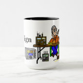 Hamfest Seller Ham Radio Mok past het aan! (Midden)