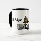 Hamfest Seller Ham Radio Mok past het aan! (Voorkant links)