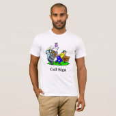 Hamfest Shopper Ham Radio T-shirt Pas het aan! (Voorkant volledig)