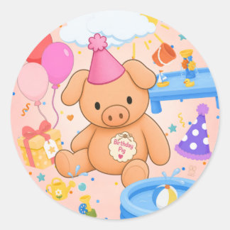 Hamhock's Roze Spettertastisch! Verhalenboek Ronde Sticker