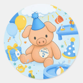Hamhock's Splashtastic! Sprookjesboek Ronde Sticker