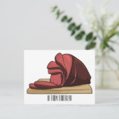 Hamhouten illustratie briefkaart (Staand voorkant)