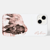 Hamilton ~ Amerikaanse Bizon (zalm) Case-Mate iPhone Case (Achterkant (horizontaal))